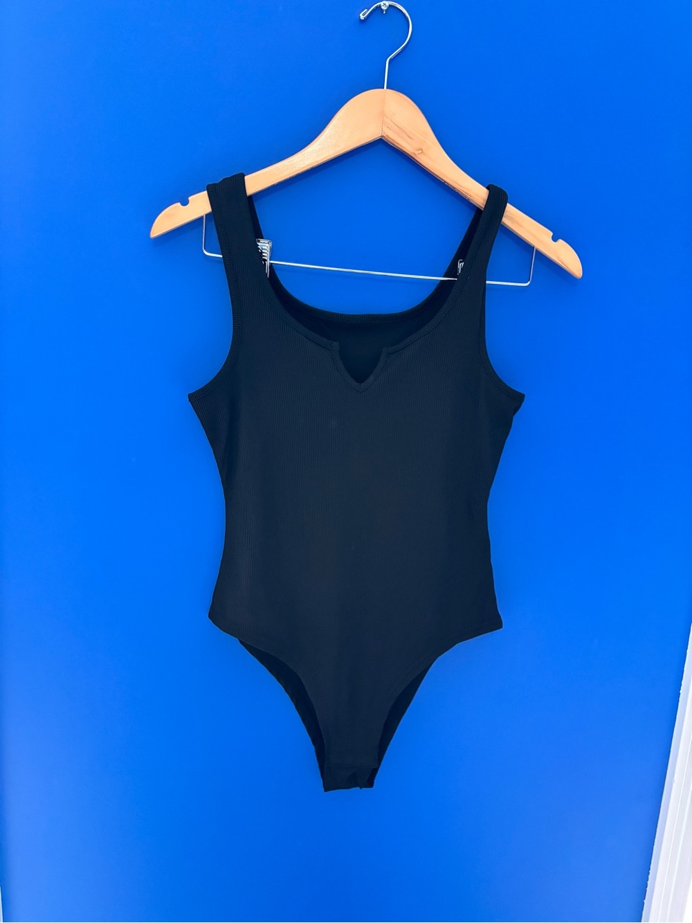 {SHEIN} Black One-Piece Bodysuit women's size M